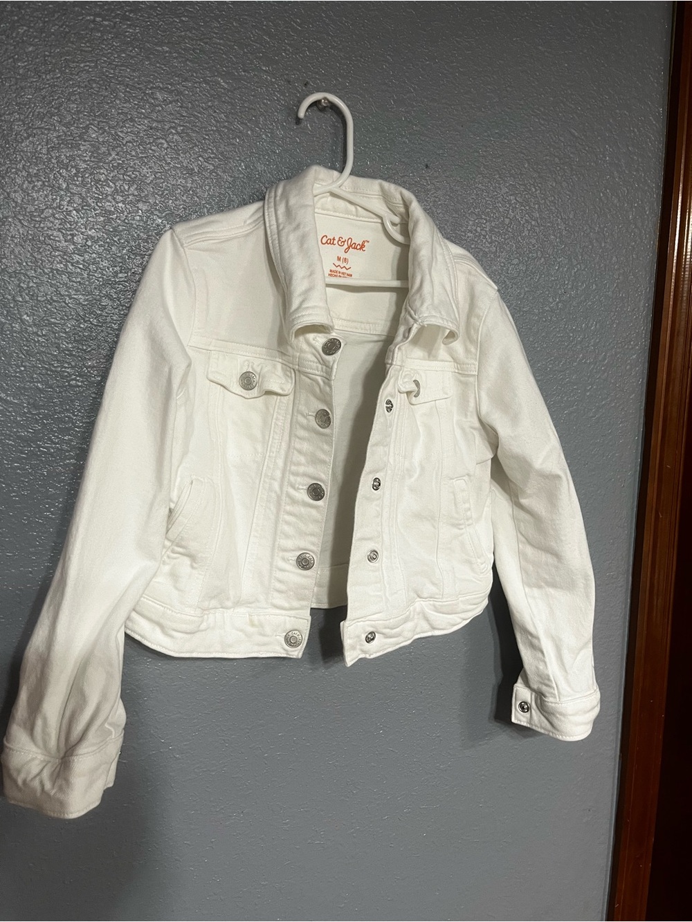 Cat & Jack White Girls' Denim Jean Jacket